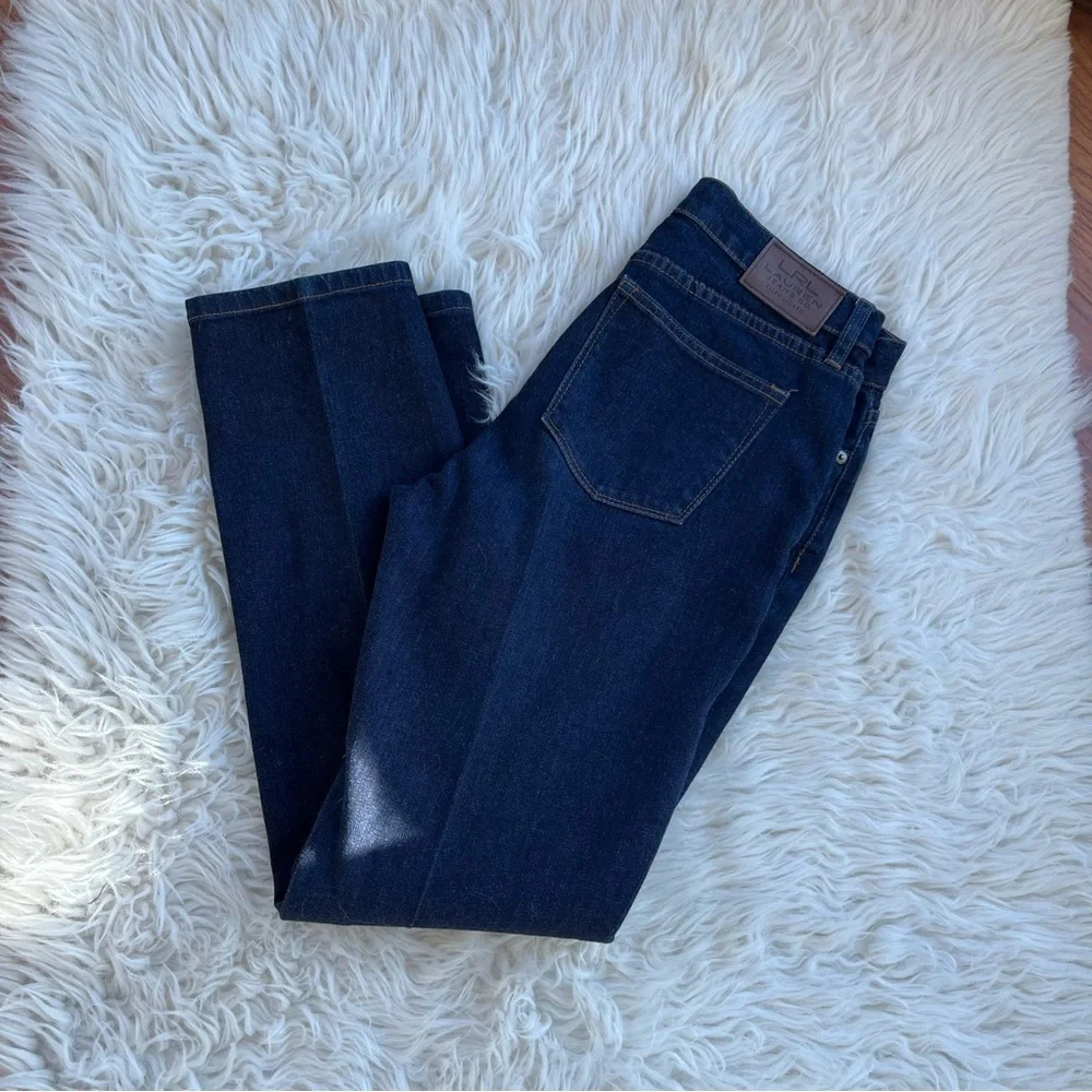 LRL Lauren Jeans Co. dark wash jeans size 6